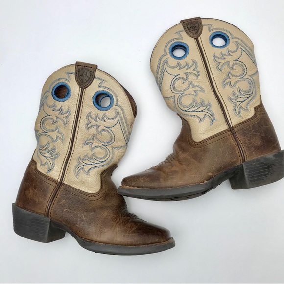 Ariat Unisex Youth Crossfire Cowboy Boots Sz 11 - Picture 3 of 8